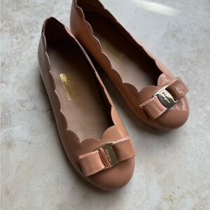 Salvatore Ferragamo Girl’s Tan Flats